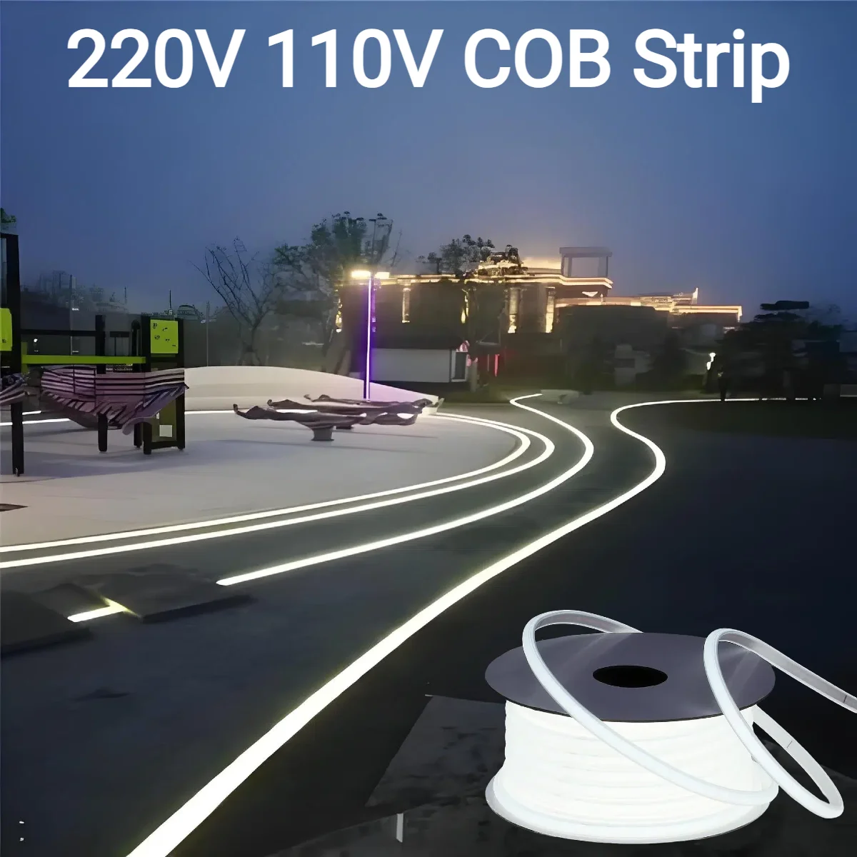 220V 110V Pure Silicone Gel CO - Outdoor Power Strip Weatherproof recension och pris