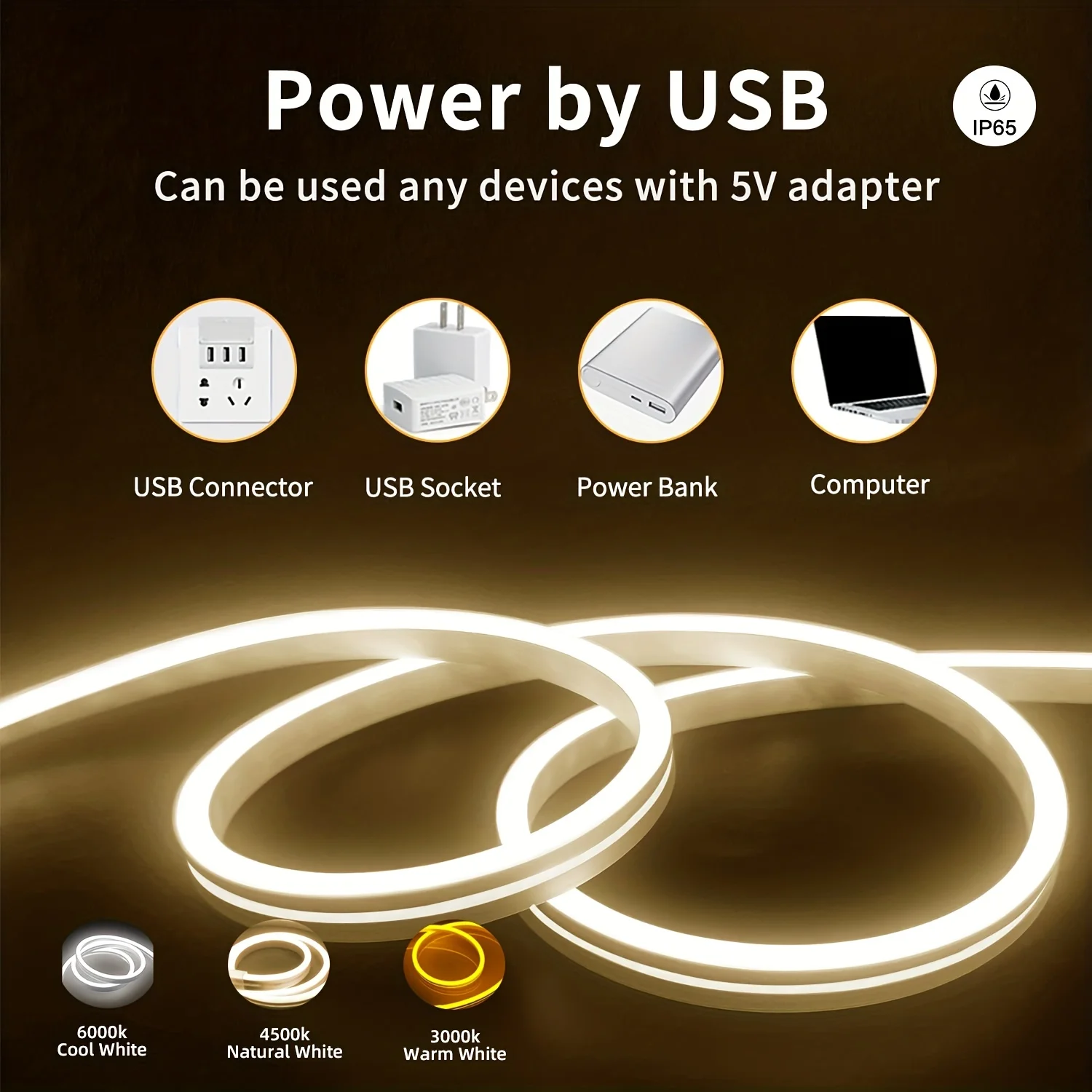 Motion Sensor Neon LED Light S - Outdoor Power Strip Weatherproof recension och pris