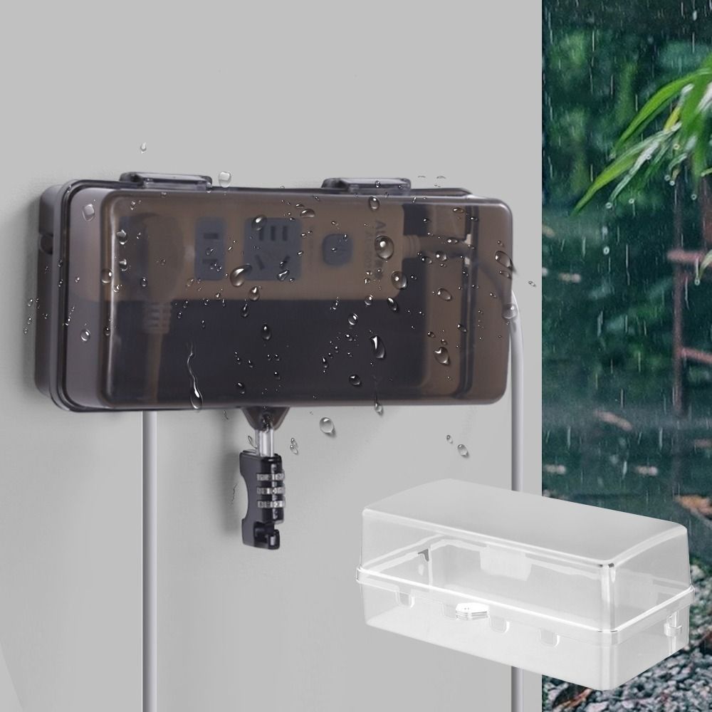 Durable Plastic Plug Box Anti- - Outdoor Power Strip Weatherproof recension och pris